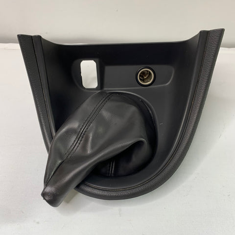 99-04 Ford Mustang Shifter Console Bezel Gray W/ Boot W/ Cigarette Lighter Outlet OEM XR33-63045B44-EC #01