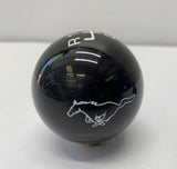 Ford Mustang 6 Speed Shift Knob Black W/ White Mustang Logo #29